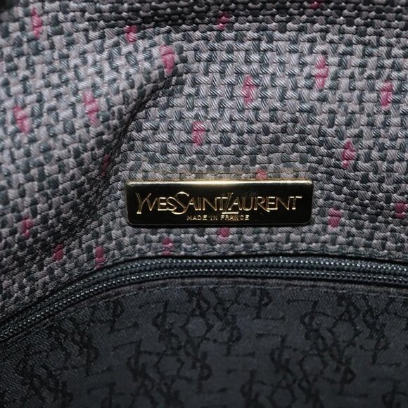 SAINT LAURENT Shoulder Bag PVC Gray Gold Auth 132120 - Picture 11 of 16